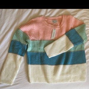 Colorful sweater knit